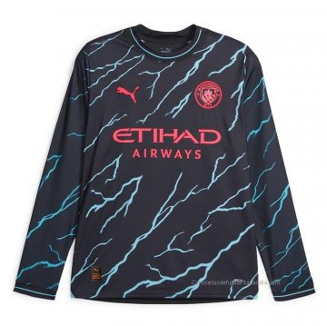 3ª Camiseta Manchester City Manga Larga 2023-2024 3ª Camiseta Manchester City Manga Larga 2023-2024
