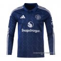 2ª Camiseta Manchester United Manga Larga 2024-2025