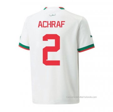 2ª Camiseta Marruecos Jugador Achraf 2022 2ª Camiseta Marruecos Jugador Achraf 2022