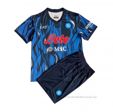 Camiseta Napoli EA7 3ª Nino 2021-2022 Camiseta Napoli EA7 3ª Nino 2021-2022