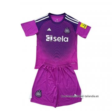 Camiseta Newcastle United Portero Nino 2025-2026 Purpura Camiseta Newcastle United Portero Nino 2025-2026 Purpura