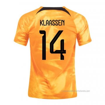 1ª Camiseta Paises Bajos Jugador Klaassen 2022 1ª Camiseta Paises Bajos Jugador Klaassen 2022