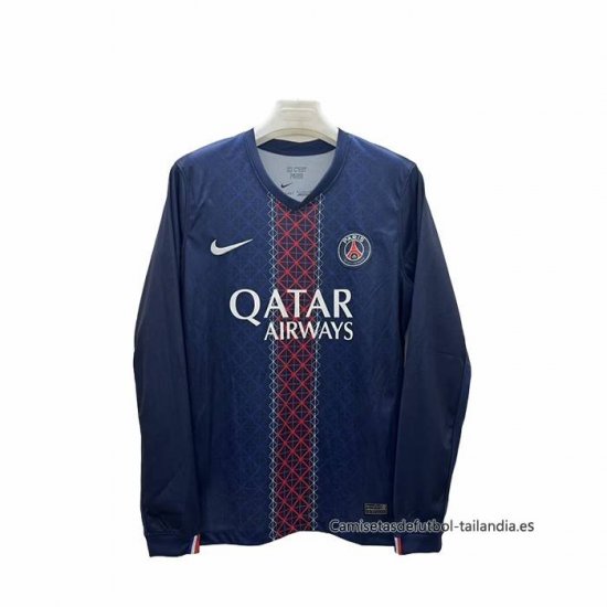 1ª Camiseta Paris Saint-Germain Manga Larga 2025-2026 - Haga un click en la imagen para cerrar