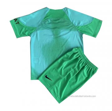 Camiseta Paris Saint-Germain Portero Nino 2022-2023 Verde