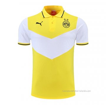 Camiseta Polo del Borussia Dortmund 2022-2023 Amarillo y Blanco Camiseta Polo del Borussia Dortmund 2022-2023 Amarillo y Blanco