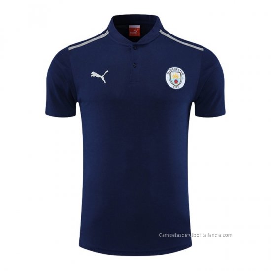 Camiseta Polo del Manchester City 2022-2023 Azul Marino - Haga un click en la imagen para cerrar