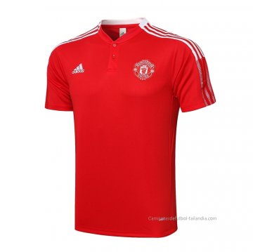 Camiseta Polo del Manchester United 2021-2022 Rojo Camiseta Polo del Manchester United 2021-2022 Rojo