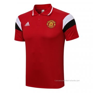 Camiseta Polo del Manchester United 2021-2022 Rojo Camiseta Polo del Manchester United 2021-2022 Rojo