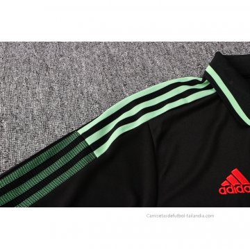 Camiseta Polo del Manchester United 2021-2022 Negro y Verde