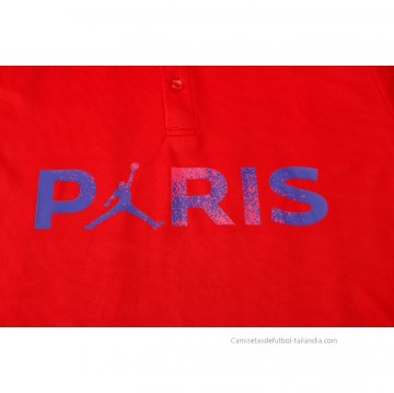 Camiseta Polo del Paris Saint-Germain 2021-2022 Rojo