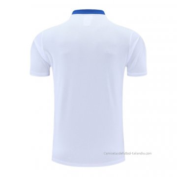 Camiseta Polo del Real Madrid 2022-2023 Blanco y Azul