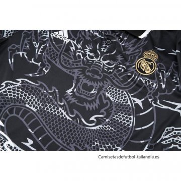 Camiseta Polo del Real Madrid Dragon 2024-2025 Negro