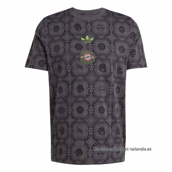 Camiseta Pre Partido del Bayern Munich 2025-2026 Gris - Haga un click en la imagen para cerrar