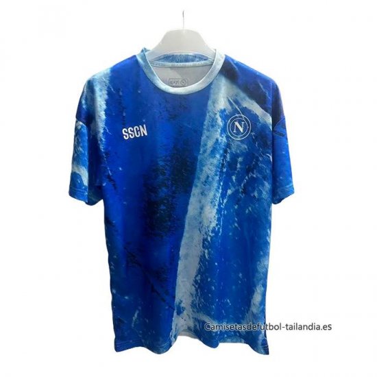 Camiseta Pre Partido del Napoli 2025-2026 Azul - Haga un click en la imagen para cerrar