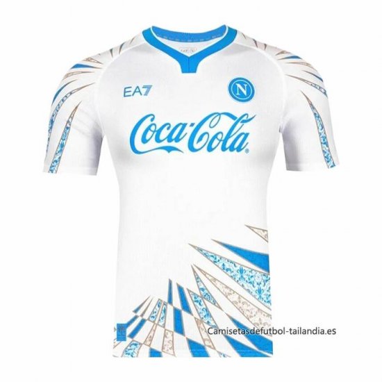 Camiseta Pre Partido del Napoli 2025-2026 Blanco - Haga un click en la imagen para cerrar