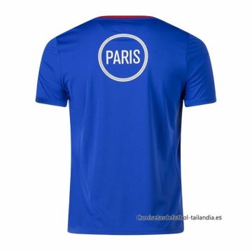 Camiseta Pre Partido del Paris Saint-Germain 2025-2026 Azul Rojo
