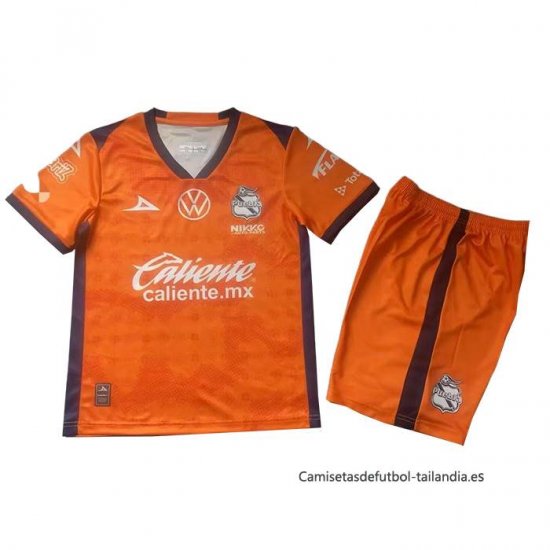 Camiseta Puebla Portero Nino 2025-2026 Naranja - Haga un click en la imagen para cerrar