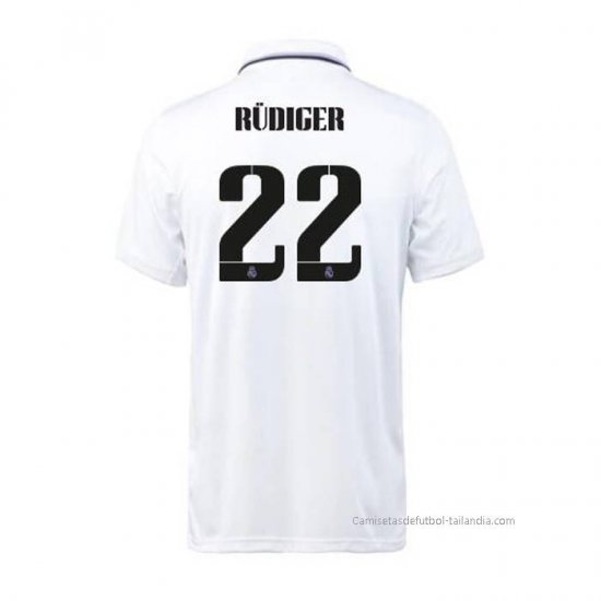 1ª Camiseta Real Madrid Jugador Rudiger 2022-2023 - Haga un click en la imagen para cerrar