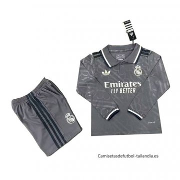 3ª Camiseta Real Madrid Manga Larga Nino 2024-2025 3ª Camiseta Real Madrid Manga Larga Nino 2024-2025
