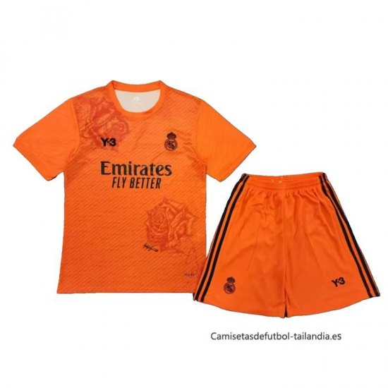 Camiseta Real Madrid Y-3 Nino 2024 Naranja - Haga un click en la imagen para cerrar