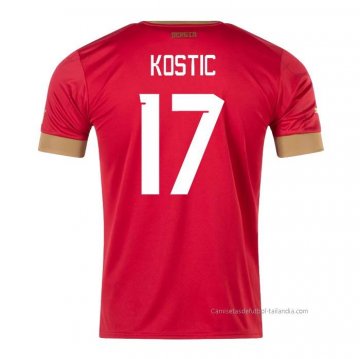 1ª Camiseta Serbia Jugador Kostic 2022 1ª Camiseta Serbia Jugador Kostic 2022