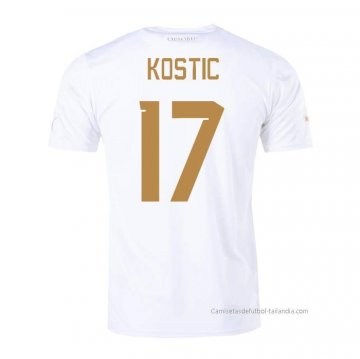 2ª Camiseta Serbia Jugador Kostic 2022 2ª Camiseta Serbia Jugador Kostic 2022