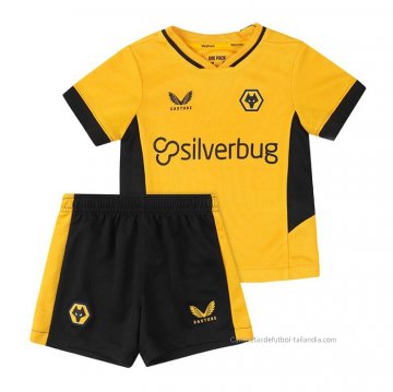 1ª Camiseta Wolves Nino 2021-2022 1ª Camiseta Wolves Nino 2021-2022