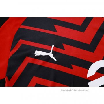 Camiseta de Entrenamiento AC Milan 2023-2024 Rojo y Negro