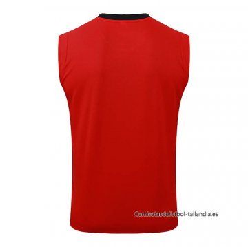 Camiseta de Entrenamiento AC Milan Sin Mangas 2025-2026 Rojo