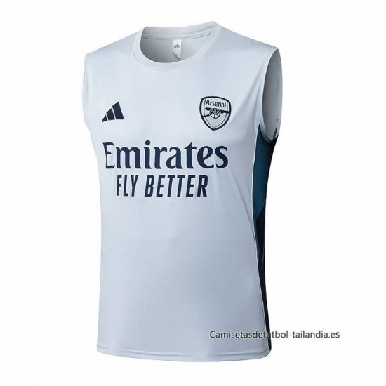 Camiseta de Entrenamiento Arsenal Sin Mangas 2025-2026 Gris - Haga un click en la imagen para cerrar