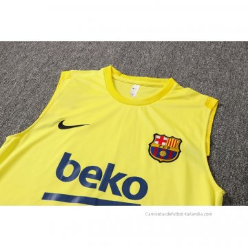Camiseta de Entrenamiento Barcelona Sin Mangas 2021-2022 Verde