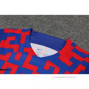 Camiseta de Entrenamiento Barcelona Sin Mangas 2022-2023 Rojo y Azul