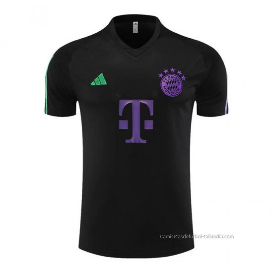 Camiseta de Entrenamiento Bayern Munich 2023-2024 Negro - Haga un click en la imagen para cerrar