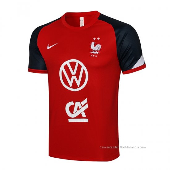 Camiseta de Entrenamiento Francia 2021-2022 Rojo - Haga un click en la imagen para cerrar