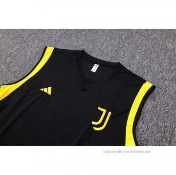 Camiseta de Entrenamiento Juventus Sin Mangas 2023-2024 Negro