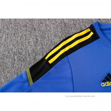 Camiseta de Entrenamiento Manchester United 2021-2022 Azul