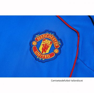 Camiseta de Entrenamiento Manchester United Sin Mangas 2025-2026 Azul