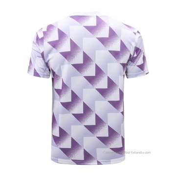 Camiseta de Entrenamiento Real Madrid 2022-2023 Blanco y Purpura