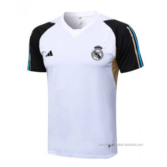 Camiseta de Entrenamiento Real Madrid 2023-2024 Blanco - Haga un click en la imagen para cerrar