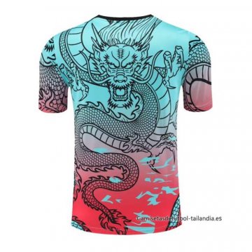 Camiseta de Entrenamiento Real Madrid Dragon 2024-2025 Verde y Rojo