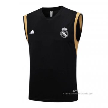 Camiseta de Entrenamiento Real Madrid Sin Mangas 2023-2024 Negro
