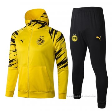 Chandal con Capucha del Borussia Dortmund 2021 Amarillo Chandal con Capucha del Borussia Dortmund 2021 Amarillo