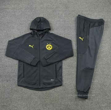 Chandal con Capucha del Borussia Dortmund 2021-2022 Gris