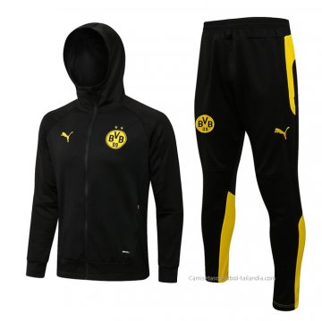 Chandal con Capucha del Borussia Dortmund 2021-2022 Negro Chandal con Capucha del Borussia Dortmund 2021-2022 Negro