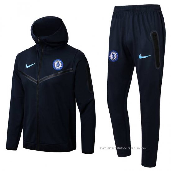 Chandal con Capucha del Chelsea 2022-2023 Azul - Haga un click en la imagen para cerrar