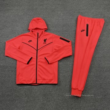 Chandal con Capucha del Liverpool 2021-2022 Rojo