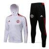 Chandal con Capucha del Manchester United 2021-2022 Blanco Chandal con Capucha del Manchester United 2021-2022 Blanco