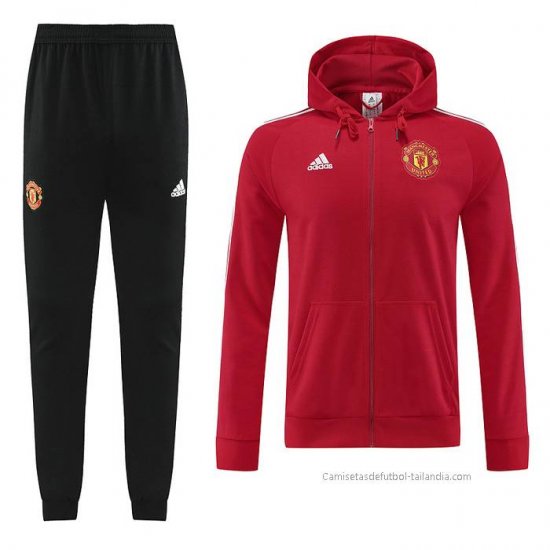 Chandal con Capucha del Manchester United 2022-2023 Rojo - Haga un click en la imagen para cerrar