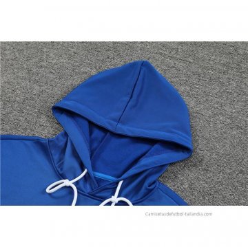 Chandal con Capucha del Paris Saint-Germain Nino 2023 Azul