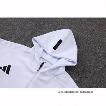 Chandal con Capucha del Real Madrid 2025-2026 Blanco